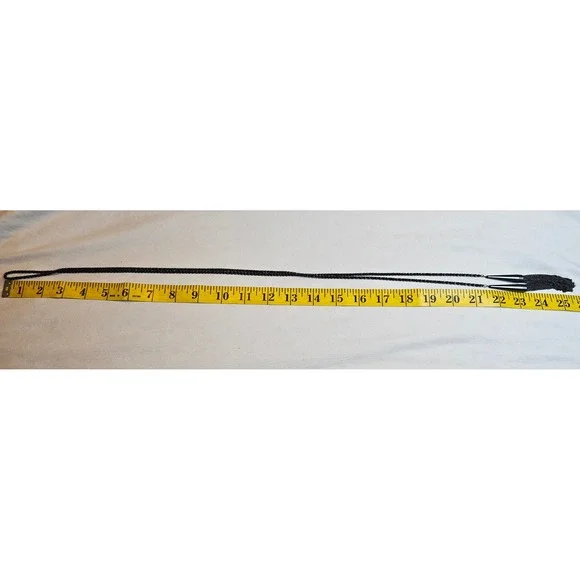 Kendra Scott Phara Lariat Necklace Gunmetal Tassel Multi Strand Long 48.5 Inch - Picture 6 of 7